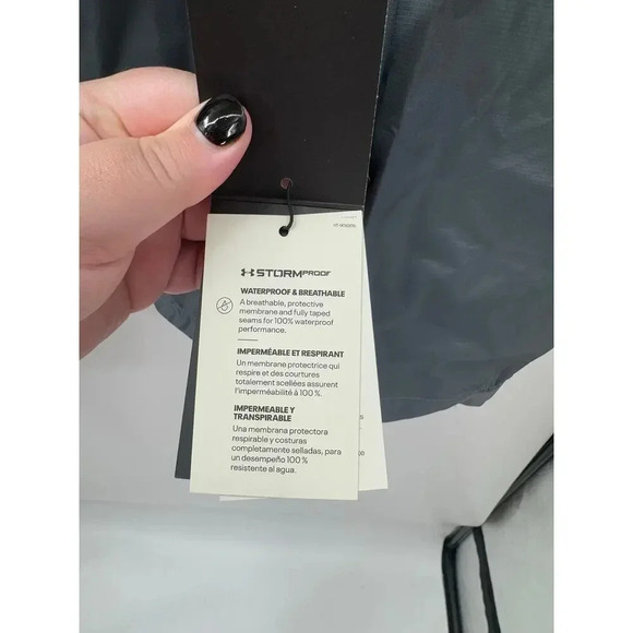 Under Armour Men's Gray CloudeStrike 2.0 Windbreaker Zip Up Athletic Jacket 3X - Picture 8 of 9